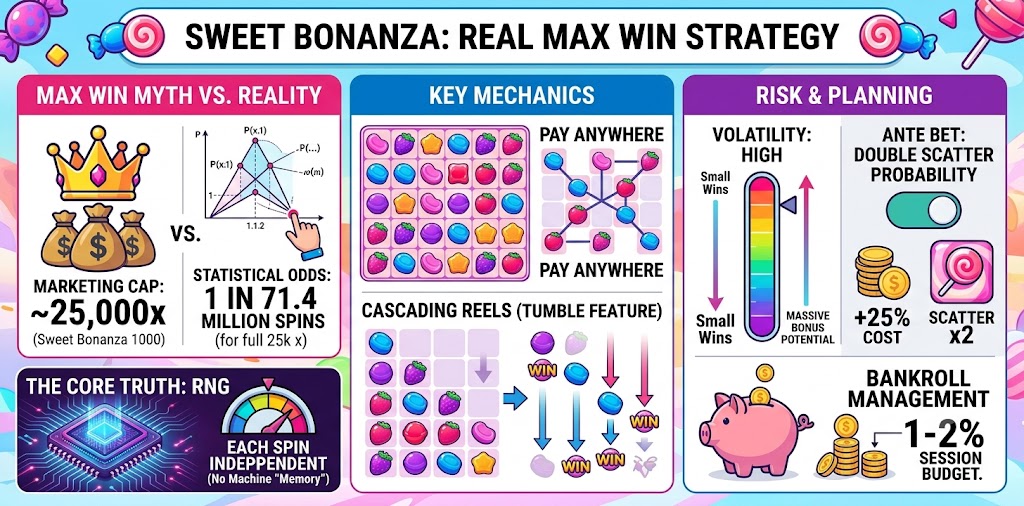 Sweet Bonanza Max Win Strategy: The Real Odds & RTP Data