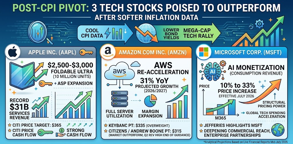 Post-CPI Pivot: 3 Tech Stocks Poised to Outperform as Inflation Cools