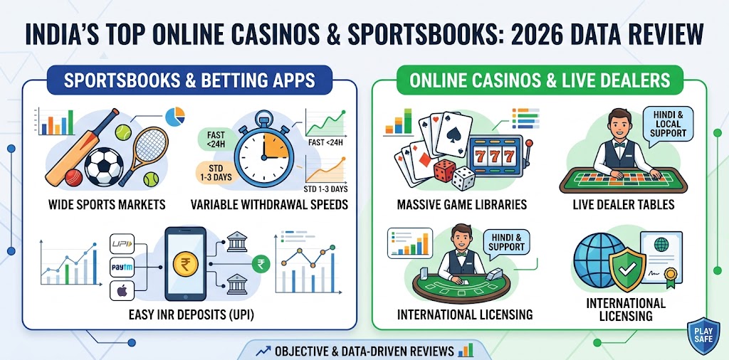 Top 20 Online Casinos & Betting Apps in India