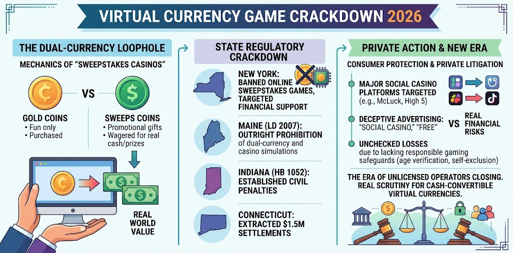 Virtual Currency Games Face Sweeping 2026 State Crackdown