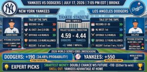 Yankees vs Dodgers Prediction, Odds & Expert Picks (July 17, 2026)