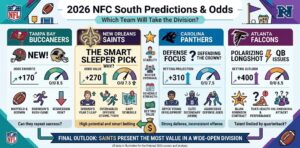 2026 NFC South Predictions & Odds: Why the Saints are the NFL's Best Sleeper Pick