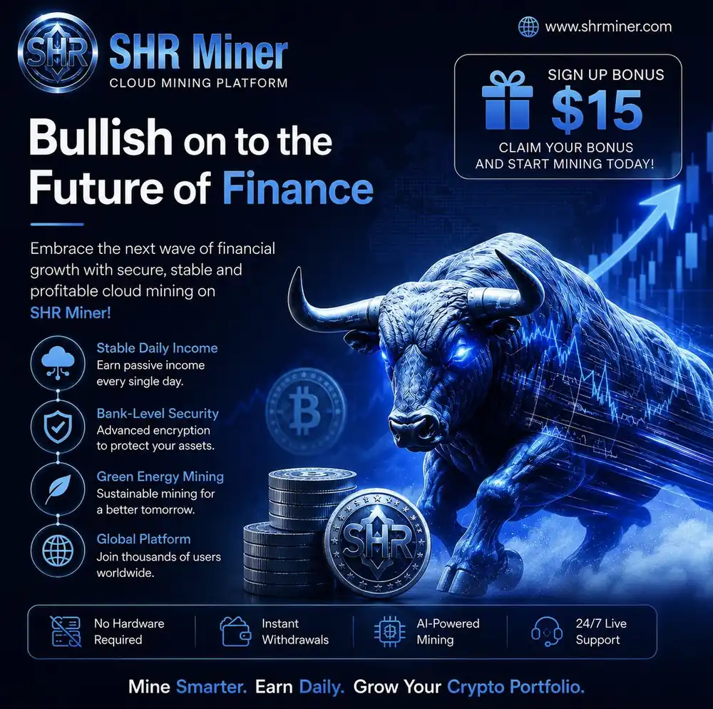 SHR Miner has launched a free cloud mining service for holders of BTC, XRP, and ETH, offering daily earnings of $10,700 or more