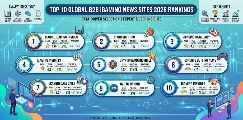 Top 10 Global B2B iGaming News Sites (2026 Rankings)