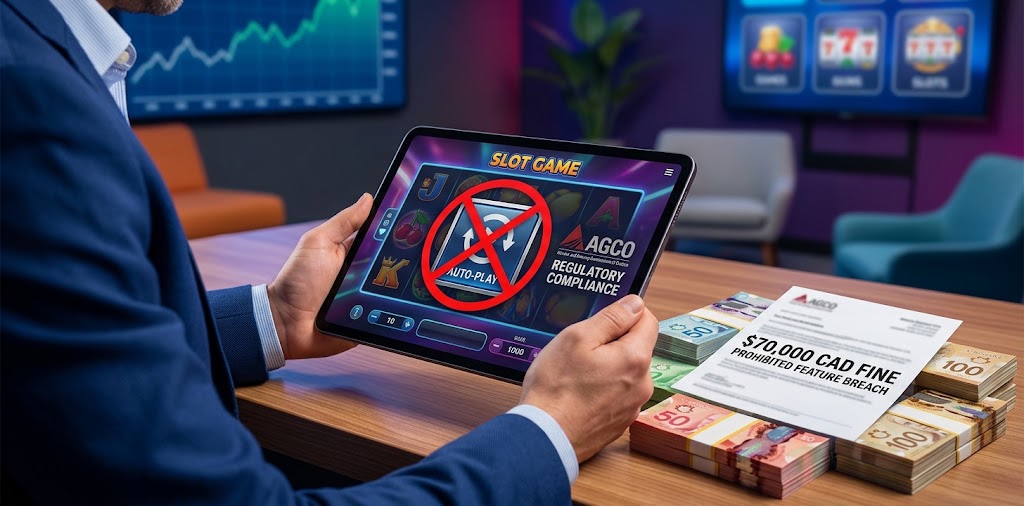AGCO Fines Booming Games $70,000 for Prohibited Auto-Play Slots in Ontario
