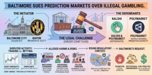 Baltimore Sues Kalshi, Polymarket Over Illegal Gambling