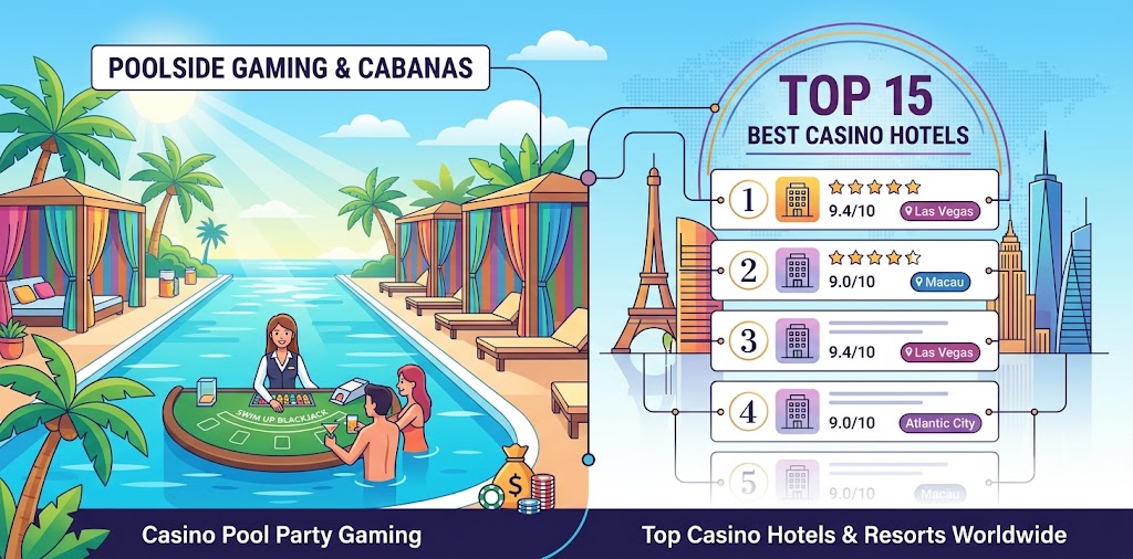 Top 15 Casino Hotels & Poolside Gaming: Costs & Reviews