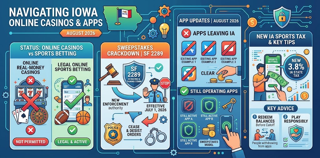 Best Iowa Online Casinos & Apps: August 2026 Legal Updates