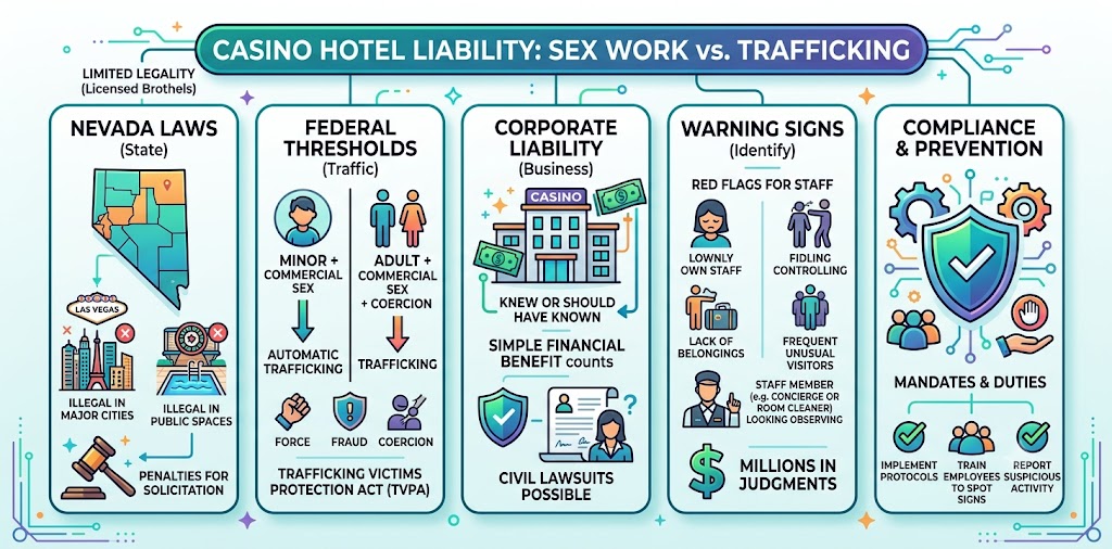US Laws on Casino Hotels, Sex Work & Trafficking