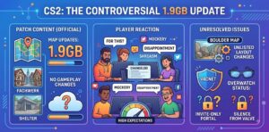 CS2 Players Slam Valve Over Disappointing 1.9GB August Update