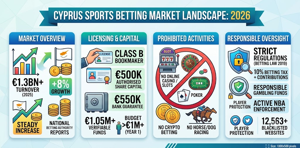 Cyprus Sports Betting 2026: NBA Regulations & Market Growth