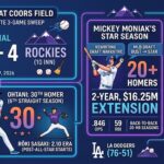 Dodgers vs Rockies: Los Angeles Completes Coors Field Sweep as Mickey Moniak Reaches 20-Homer Milestone