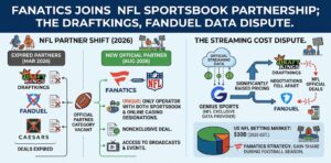 Fanatics Signs NFL Sportsbook Deal Amid DraftKings Dispute