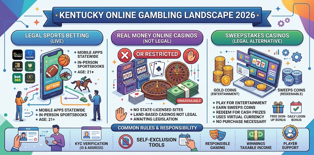 Best Kentucky Online Casinos & KY Gambling Apps (2026)
