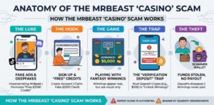Mr Beast Casino App Scam: Fake Deepfakes & Crypto Fraud