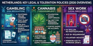 Netherlands Laws 2026: Gambling, Cannabis & Sex Work