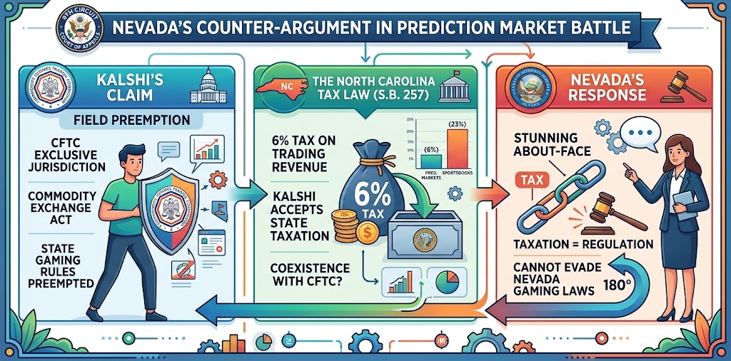 Nevada Uses North Carolina Tax to Undermine Kalshi's Preemption Case