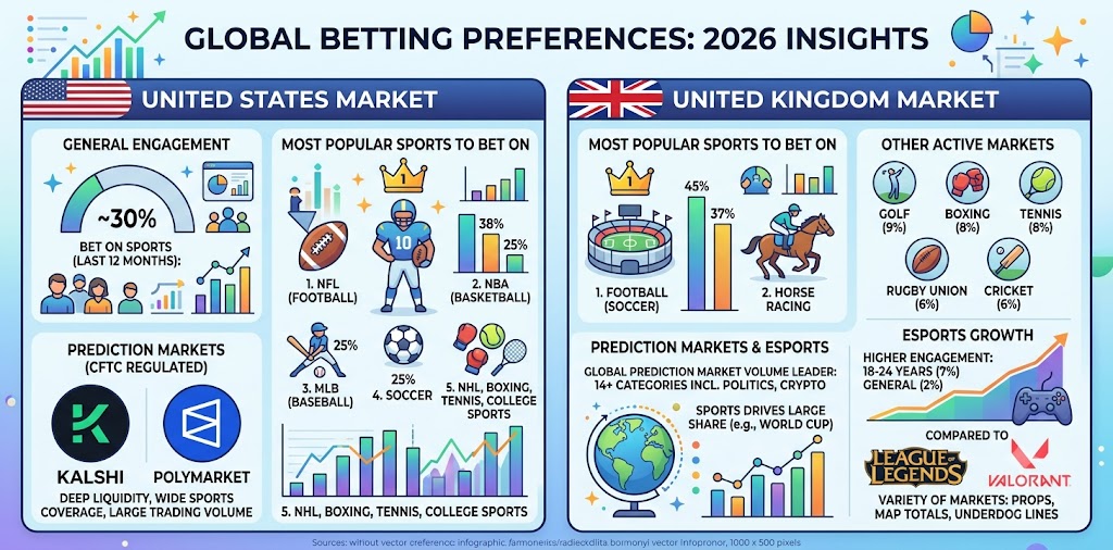 Top Sports & Esports to Bet on: US & UK