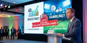 Former OMB Director Mick Mulvaney warns of mounting regulatory risks for prediction markets, arguing sports contracts are illegal gambling, not investing. URL Slug: prediction-market-regulation-mick-mulvaney-warning