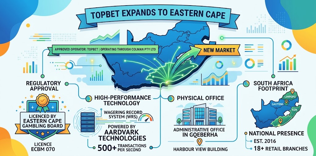 Topbet Secures Eastern Cape Approval Under Colman Pty Ltd | ECBM 070