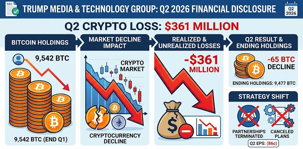 Trump Media Reports $361 Million Crypto Loss in Q2 SEC Filing
