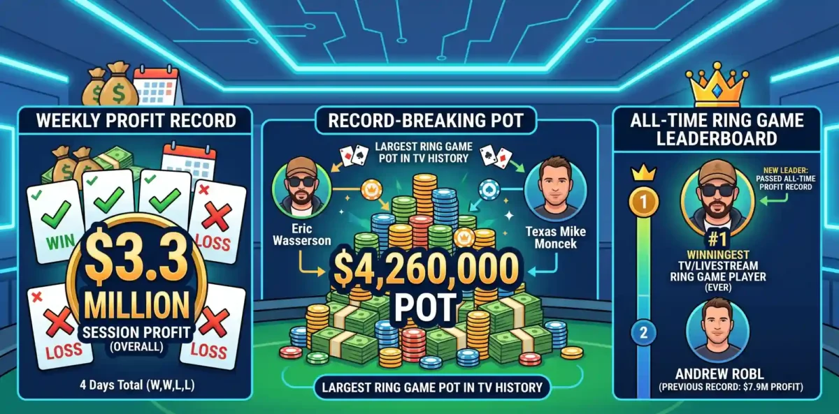 Eric Wasserson Shatters Records: Wins $3.3M and the Largest Pot in High Stakes Poker History