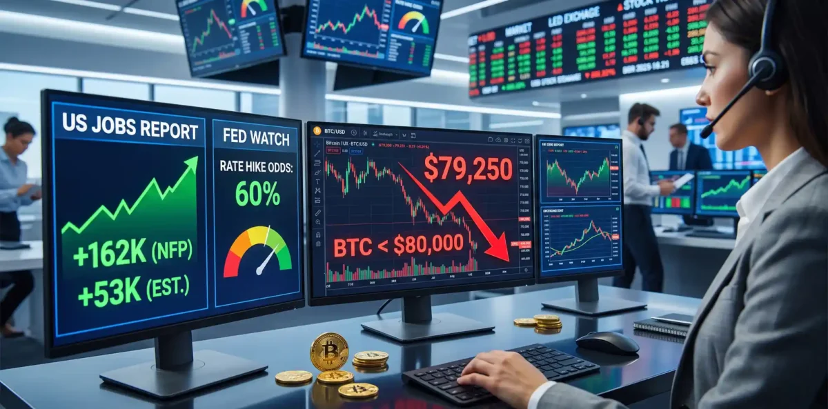 Bitcoin Dips Below $80K: How the Shockingly Hot August Jobs Report Revived Fed