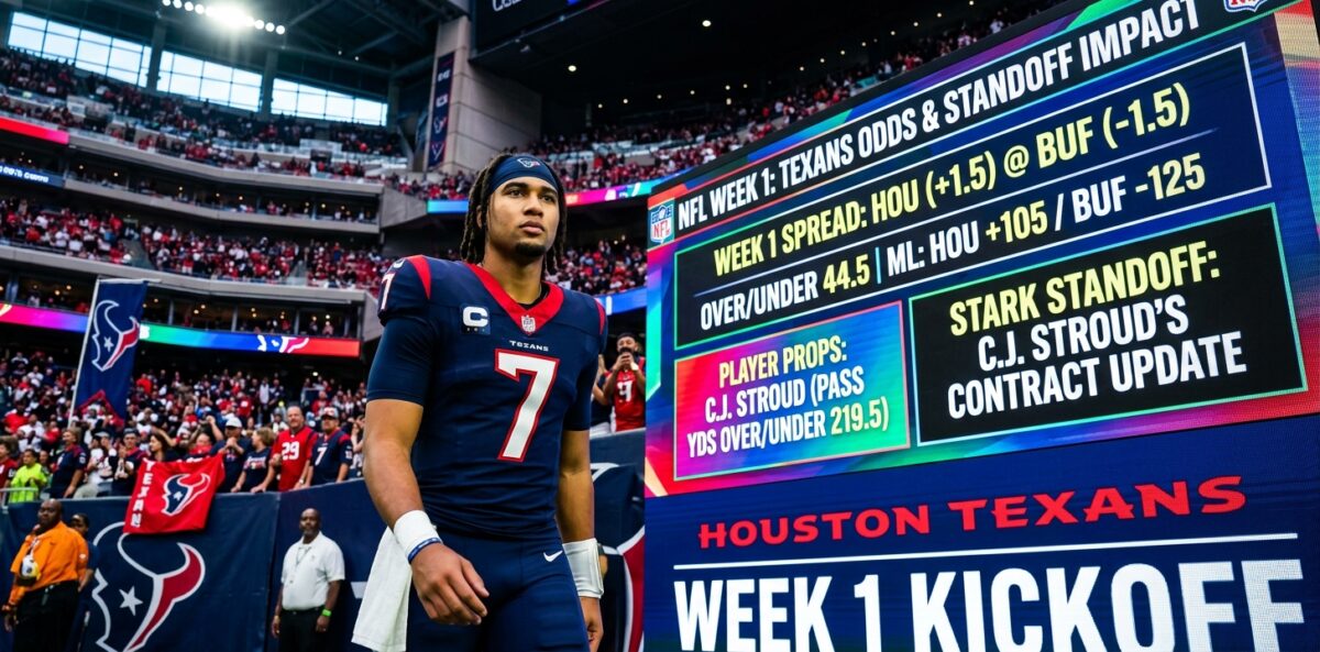 NFL Week 1 Betting: C.J. Stroud's Contract Standoff & Impact on Texans' Odds